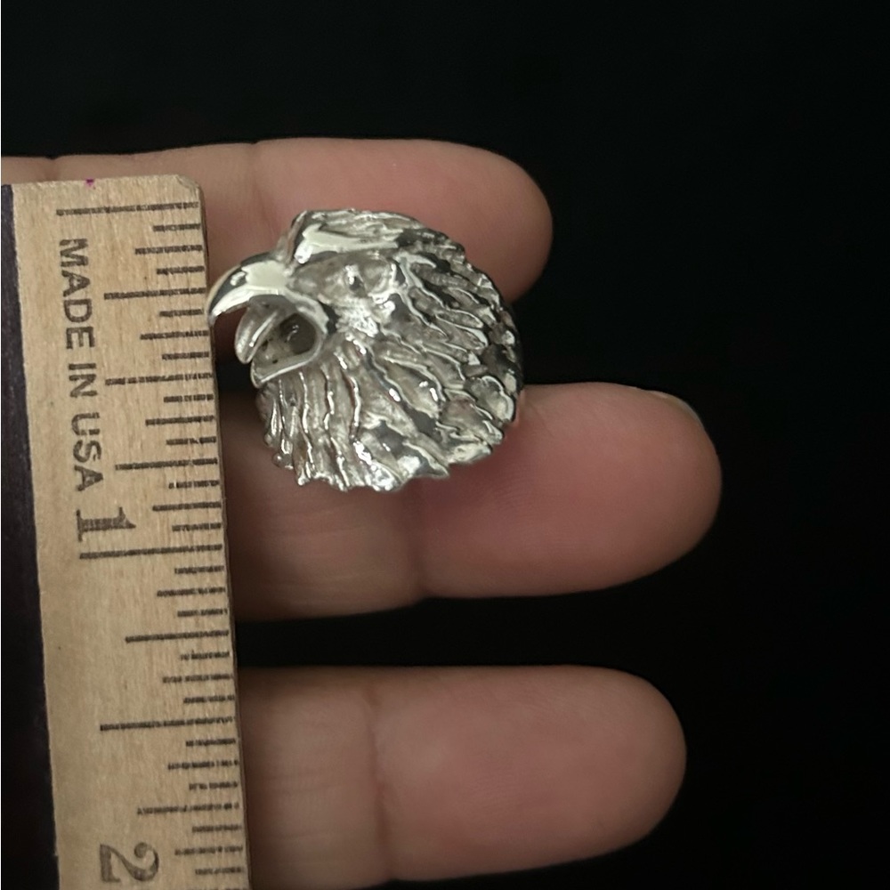 New Sterling Silver 925 Eagle Ring - image 4